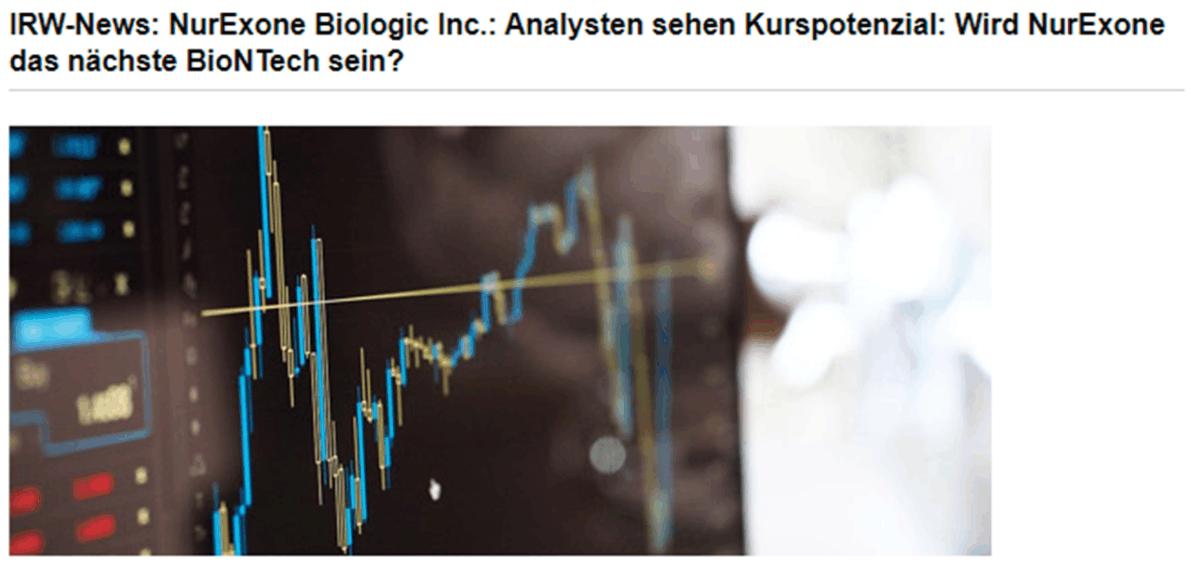 Heute im Fokus: Ist NurExone Biologic eine “Micro-BioNTech”? Heute im Fokus: Ist NurExone Biologic eine “Micro-BioNTech”?