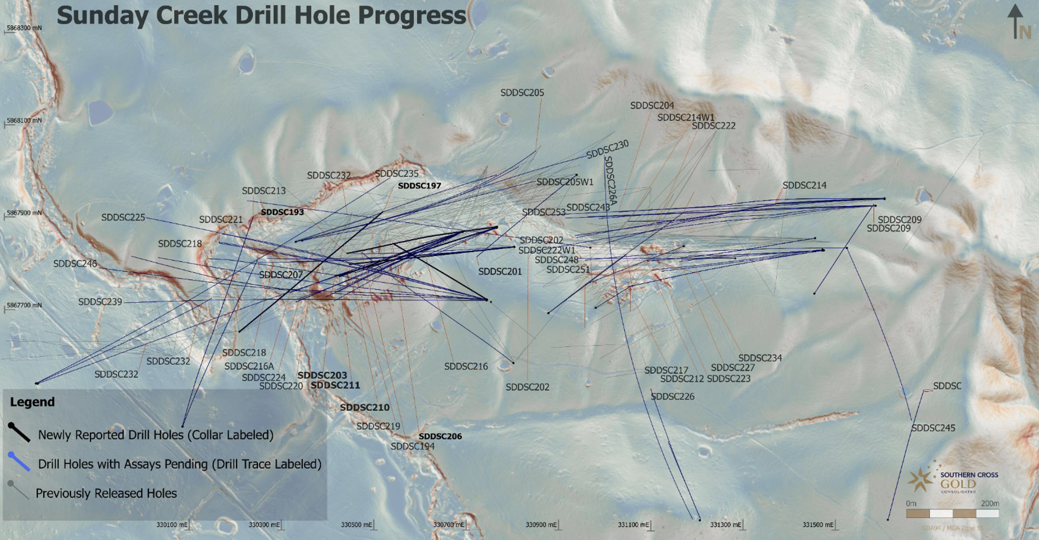 Drill Hole Progress