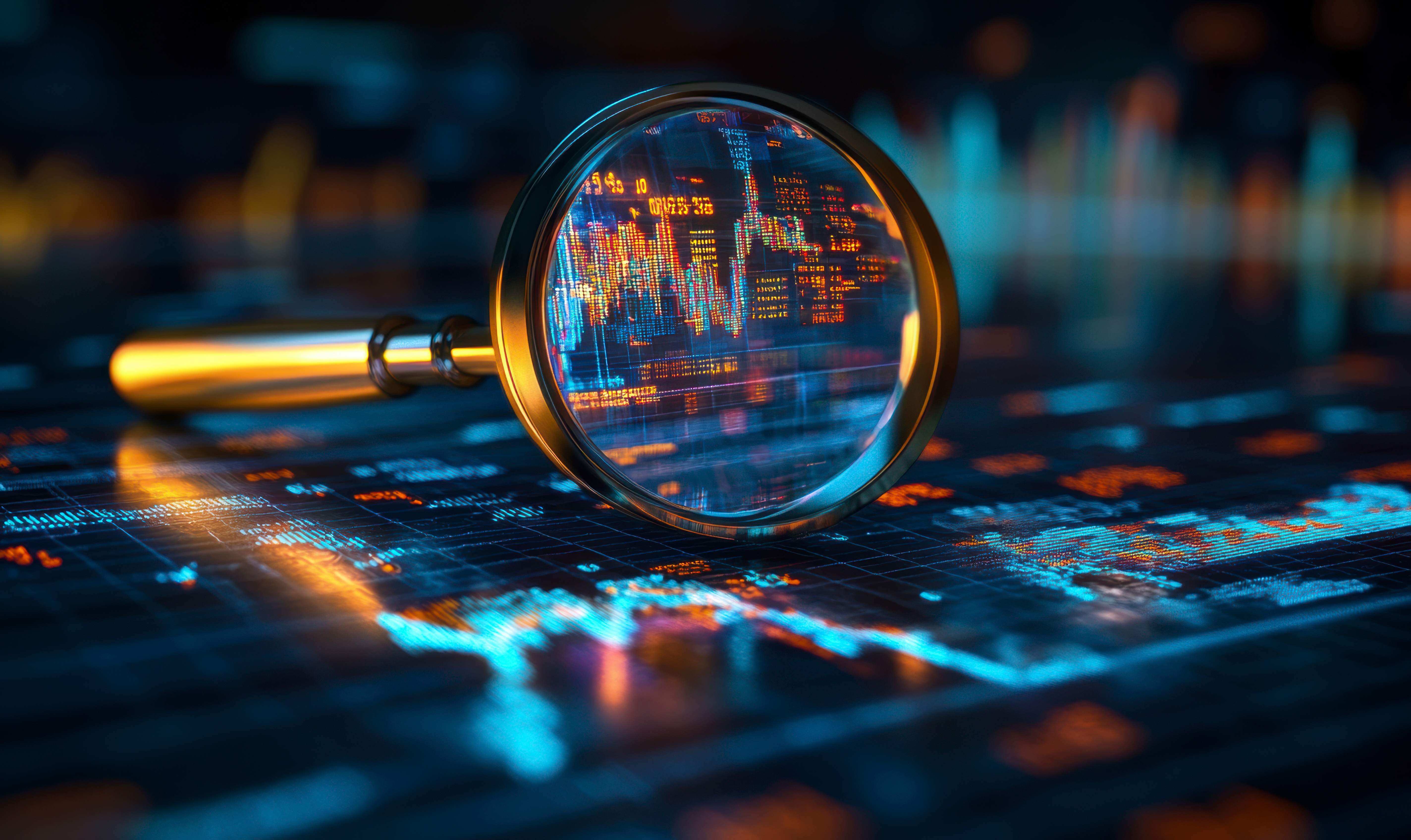 Business audit financial management stock shares with marketing accounting charts or