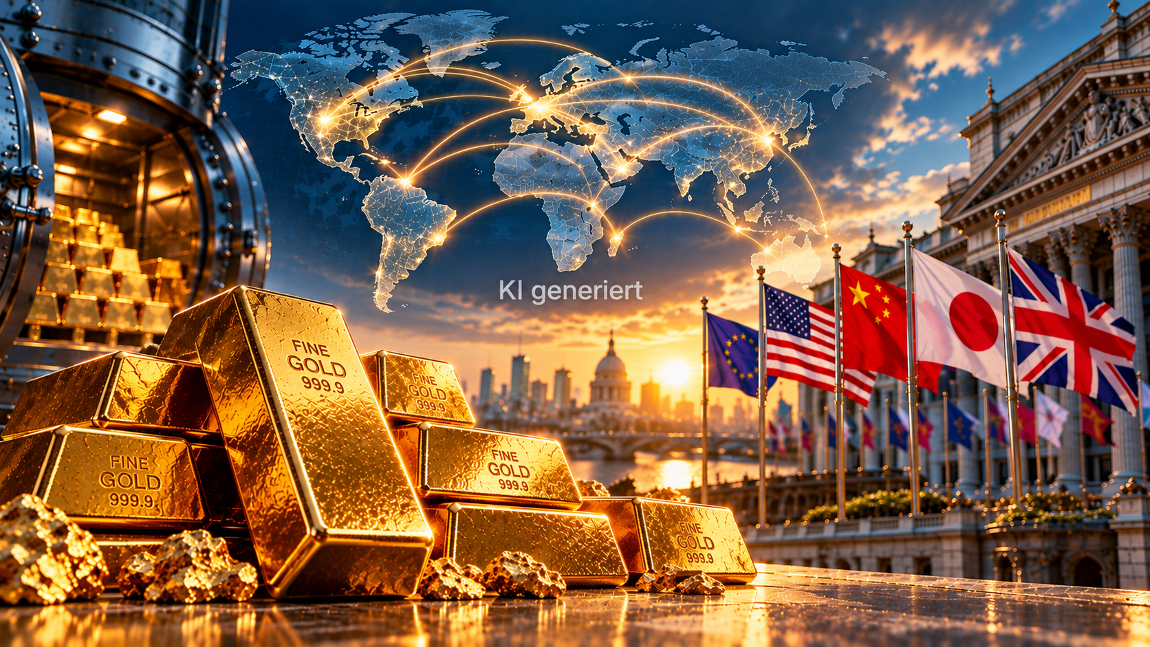 Globale Goldreserven im Finanzglanz