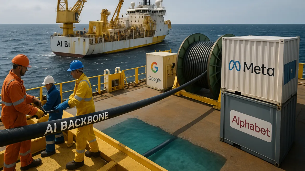Neues Unterwasser-Netz - Meta und Alphabet legen Tiefseekabel, um Bandbreite für KI zu decken! Neues Unterwasser-Netz - Meta und Alphabet legen Tiefseekabel, um Bandbreite für KI zu decken!
