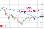 DAX-Wochenplan: DAX-Entscheidung am Abwärtstrend