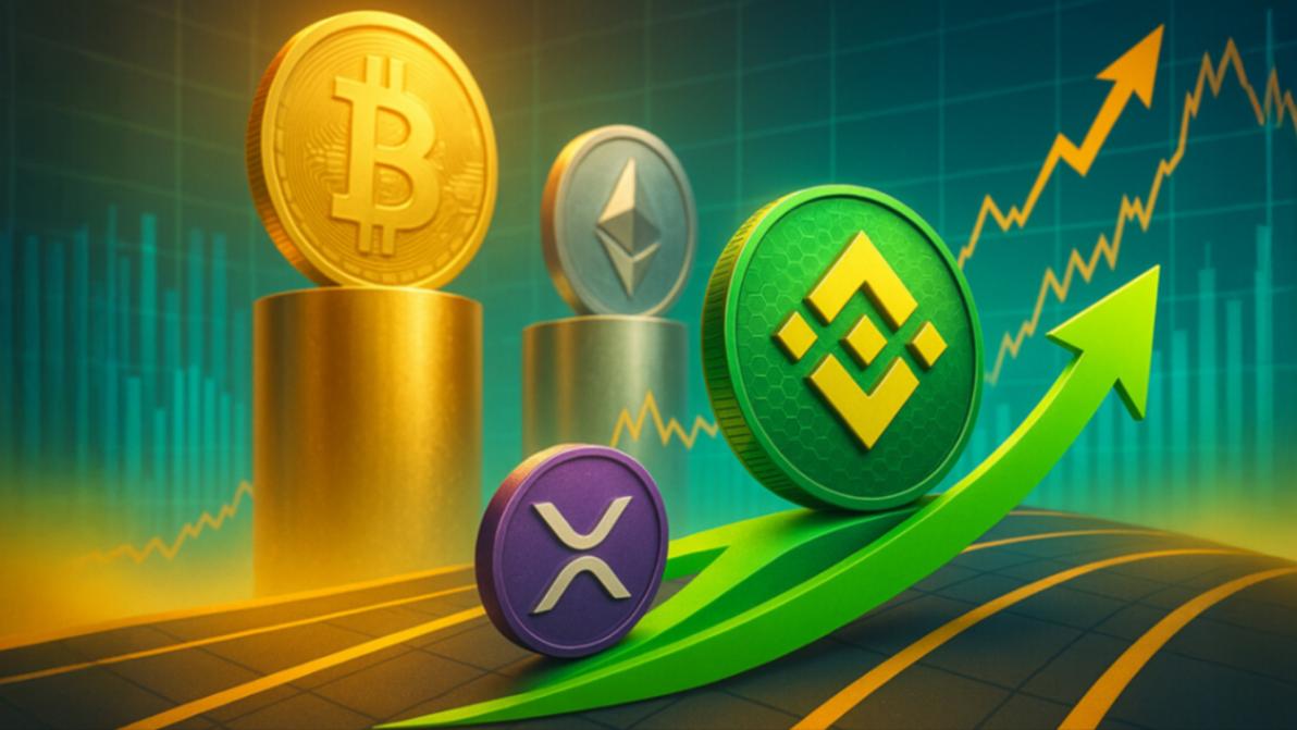 BNB überholt XRP und wird zur drittgrößten Marktkapitalisierung. Die Preise für Bitcoin, Ether und XRP fallen