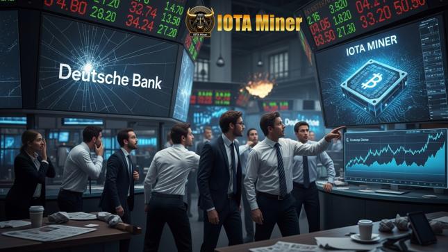 Marktcrash treibt Anleger von der Deutschen Bank zu IOTA Miner für stabile Renditen