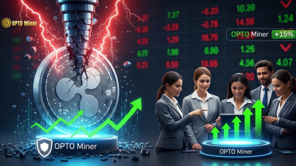 Stürzt der XRP-Kurs ab? Clevere Anleger haben mit OPTO Miner einen Weg gefunden, stabile Renditen zu erzielen