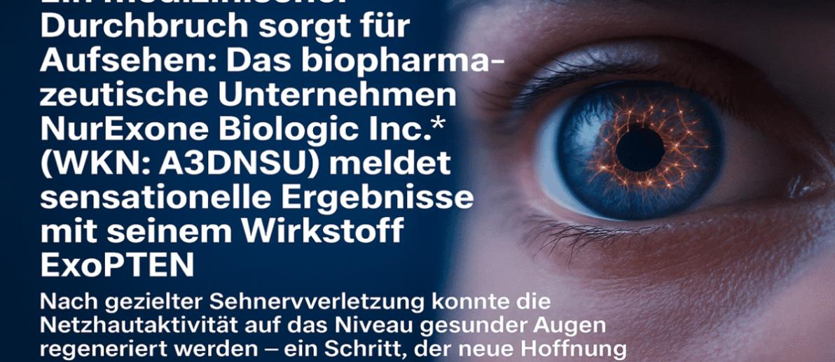 Breaking News: Erblindete Augen erholen sich zu 100%!