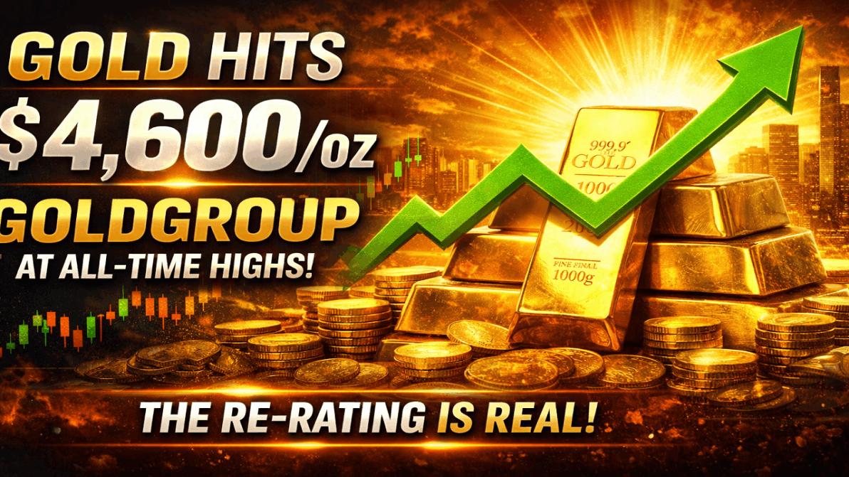 Gold bei 4.600 USD! Goldgroup auf Allzeithoch - so sieht ein echtes Re-Rating aus