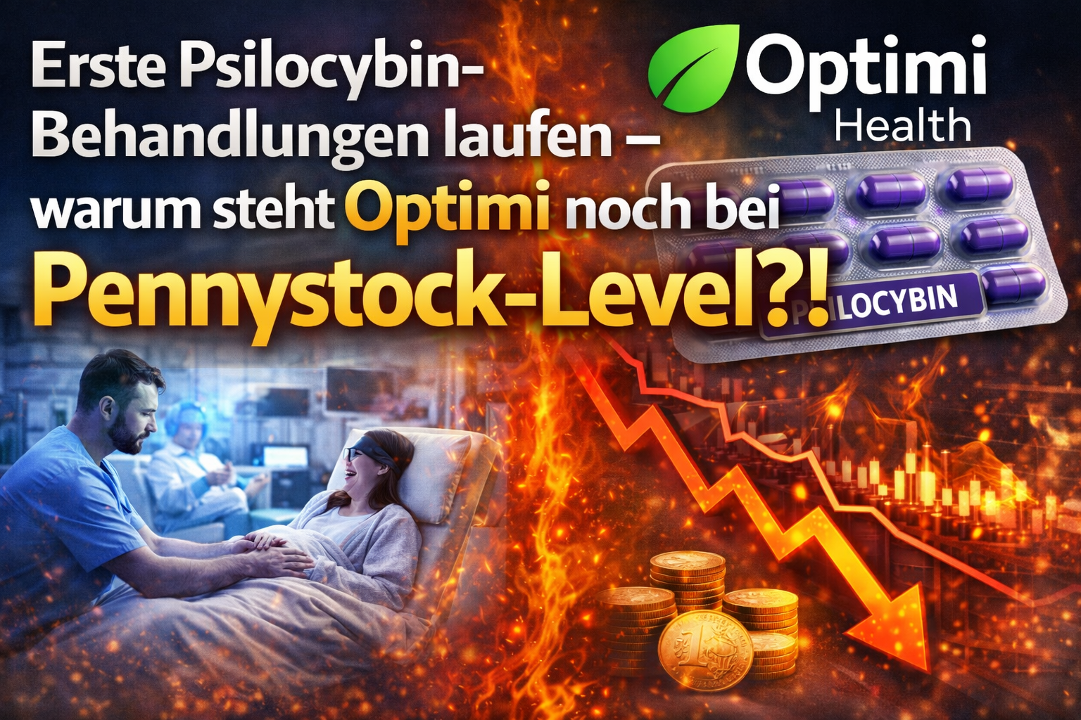 Hammer-News - Erste Psilocybin-Behandlungen laufen &ndash; warum steht Optimi noch bei Pennystock-Level?! 