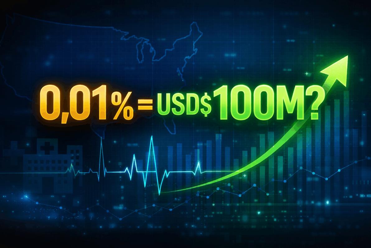 0,01 % von 1 BILLIONEN USD = 100 MILLIONEN USD — Und UberDoc ist gerade erst an die Börse gegangen