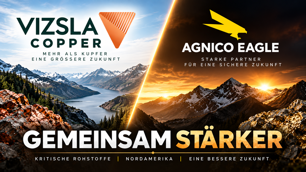 Nicht verpassen - Vizsla Copper baut mit 19,99 % Anteil von Agnico Eagle seine Stellung als Rohstoffplattform