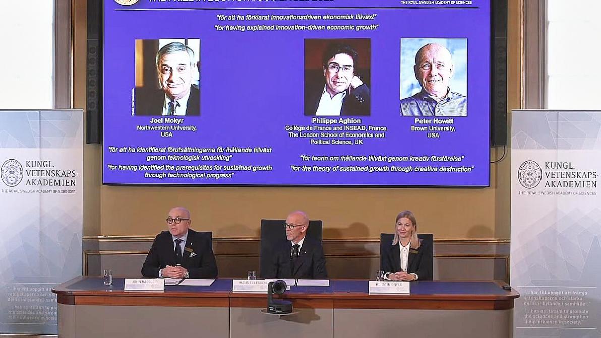 Wirtschaft - Wirtschaftsnobelpreis für Forschungen zu Wirtschaftswachstum