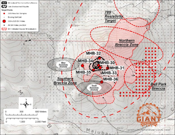 Majuba Hill 2025 target Zones