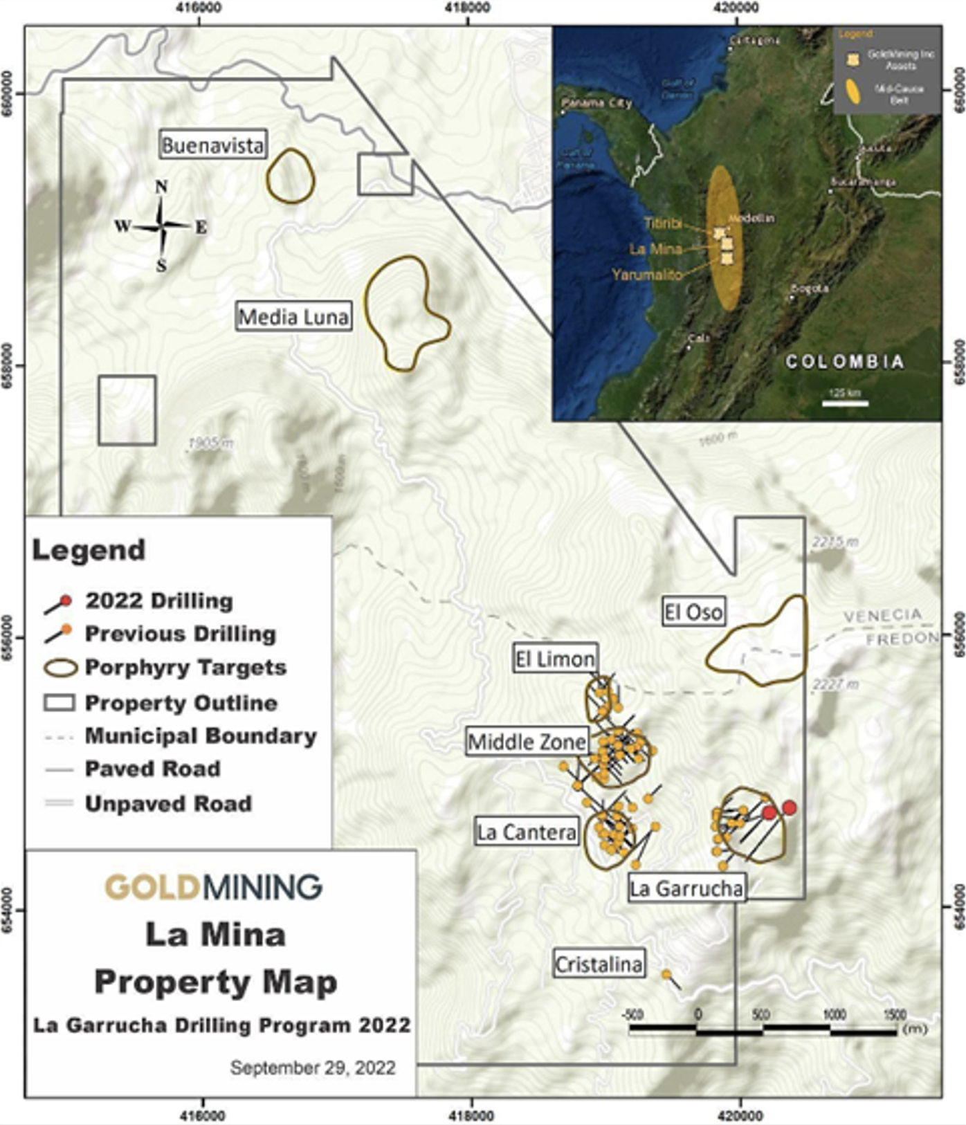 La Mina Map