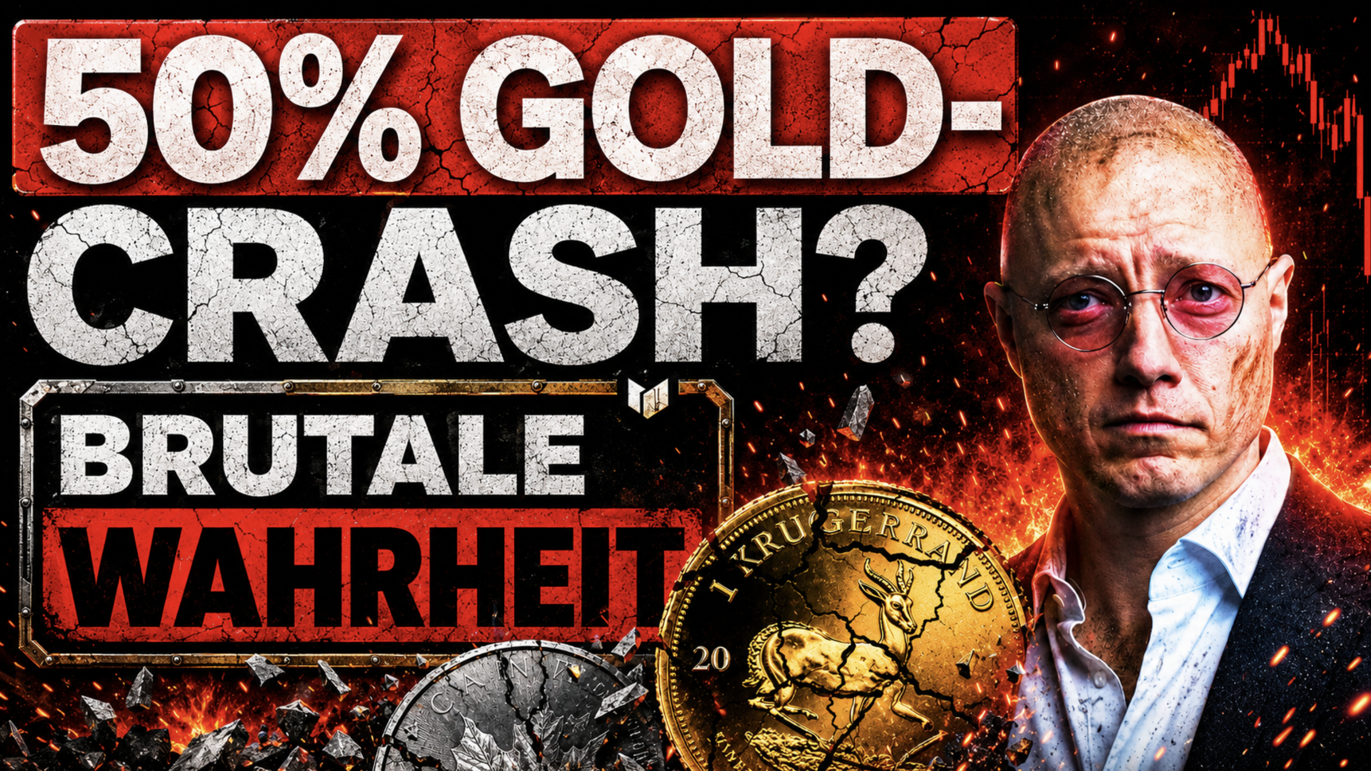 Was ist hier los? - Gold-Crash voraus? Die 50%-Warnung, &uuml;ber die jetzt alle Edelmetall-Anleger sprechen! 