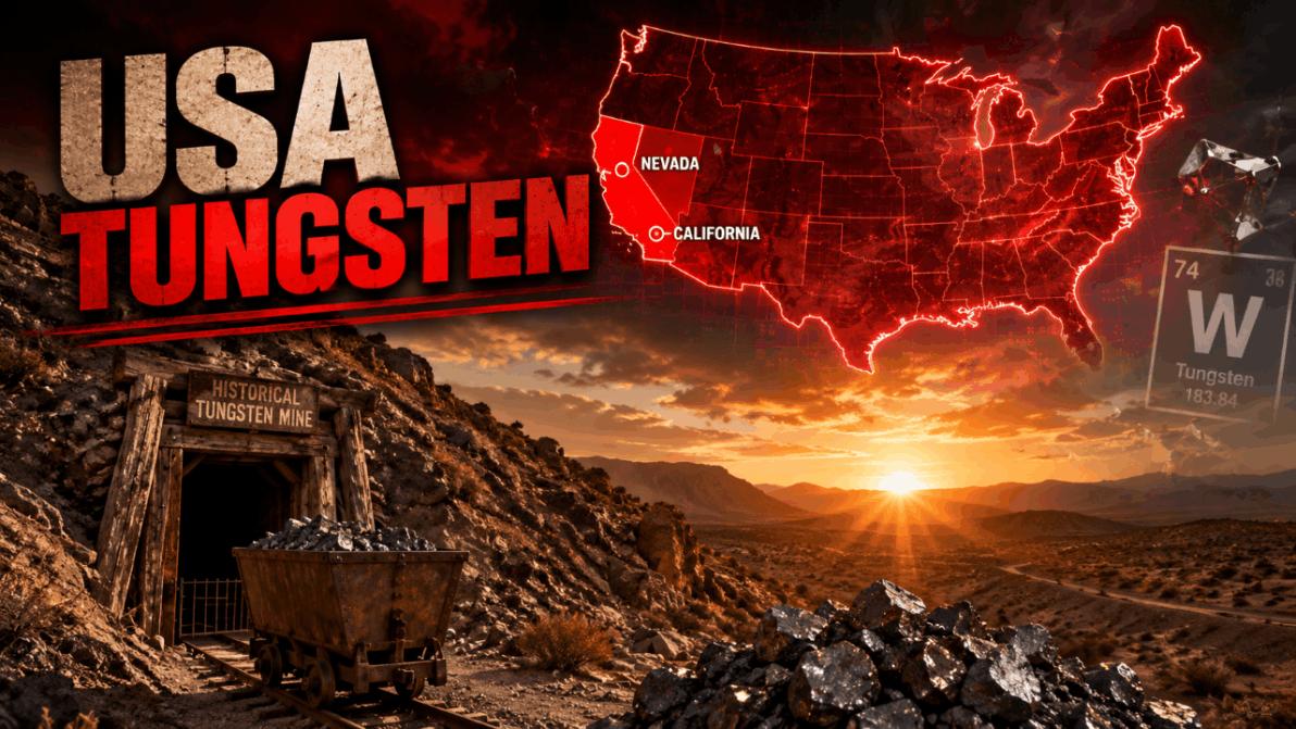 Kritisches Metall, USA - Erst Nevada. Jetzt Kalifornien. Was passiert hier jetzt gerade im US-Wolframmarkt?