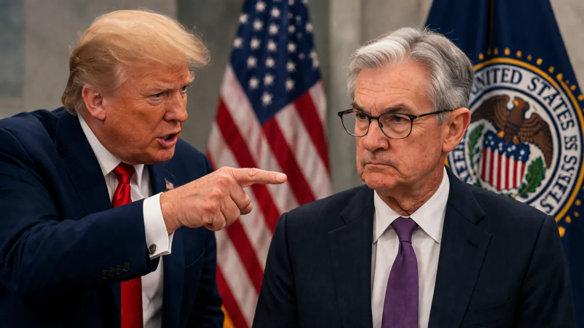 Fed unter Feuer - Krypto rutscht nach Trumps Drohung gegen Fed-Chef Powell