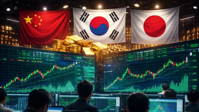 Asiens-B-rsen-im-Aufwind-Starke-US-Daten-treiben-Kospi-und-Hang-Seng