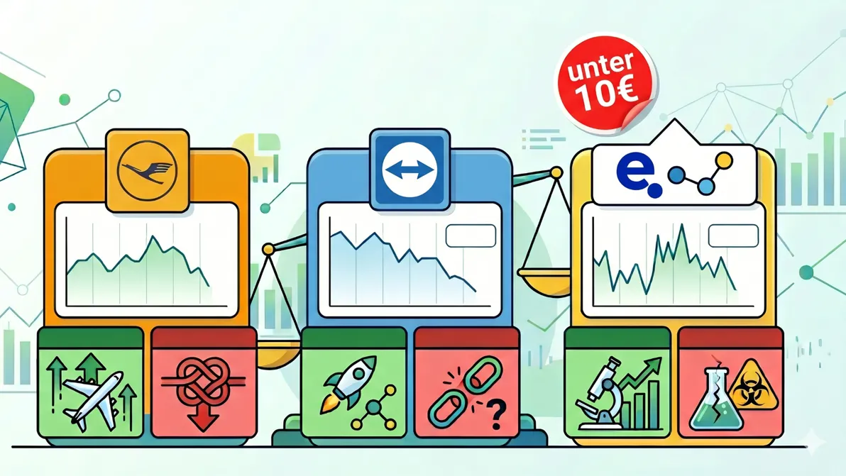 wO Heimspiel - Drei deutsche Aktien unter zehn Euro – Schnäppchen oder Falle?