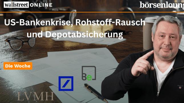 DAX gibt kräftig nach: Von Taco-Trades, der US-Bankenkrise, dem Rohstoffrausch und Depotabsicherungen!