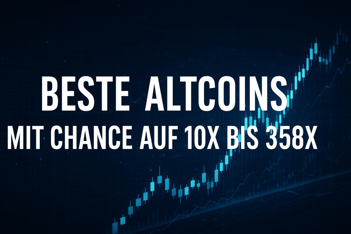 Beste Altcoins für Chance auf 10x bis 358x in nächsten 3 Monaten