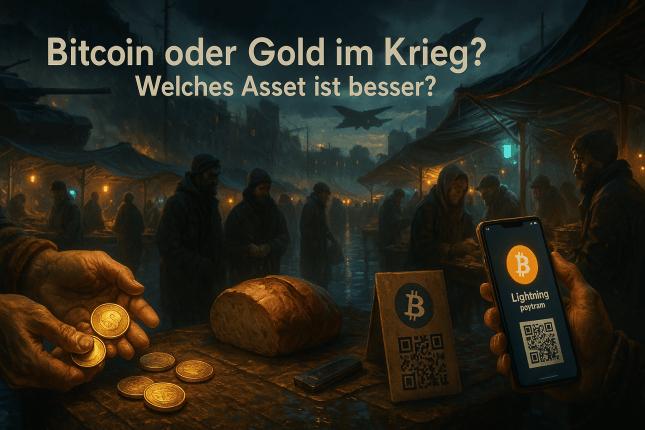 Bitcoin oder Gold im Krieg? Welches Asset ist besser?