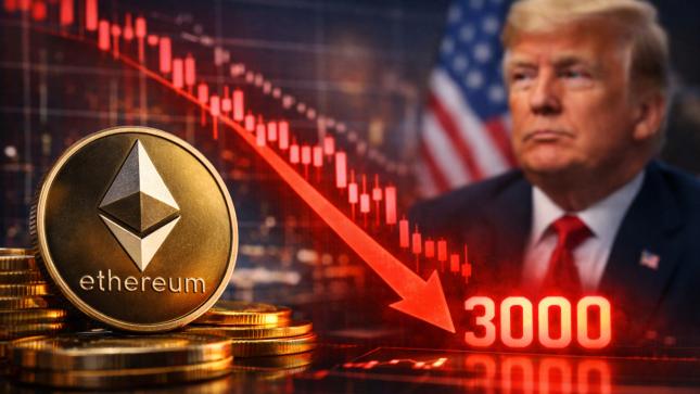 Nerven-blank-Ethereum-st-rzt-unter-3-000-US-Dollar-vor-Trumps-Davos-Rede