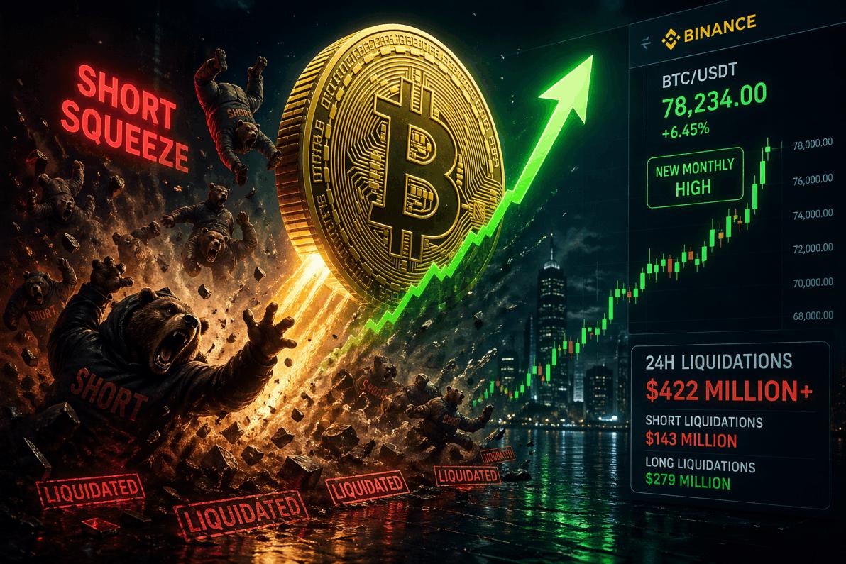 Ausbruch - Bitcoin über 78.000 USD: Der Markt dreht gen 80K-Marke