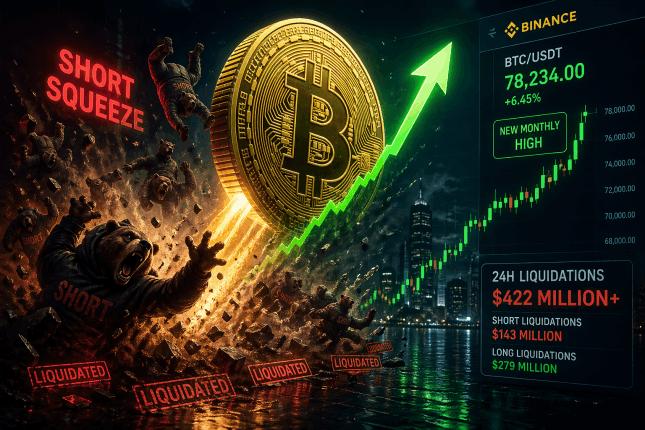 Ausbruch: Bitcoin über 78.000 USD: Der Markt dreht gen 80K-Marke