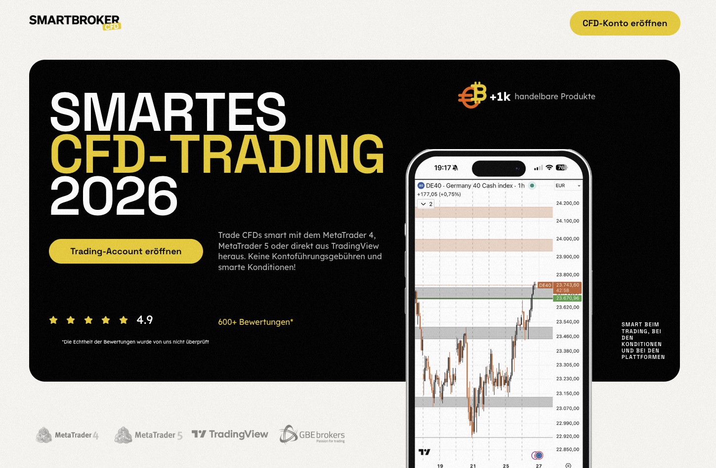 EXKLUSIV - Smartes CFD-Trading mit Smartbroker-CFD.de