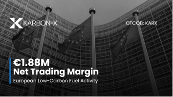 Karbon-X (OTCQB:KARX) Secures €1.88 Million (US$2.18 Million) in Net Trading Margin Through New European Low-Carbon Fuel Contracts
