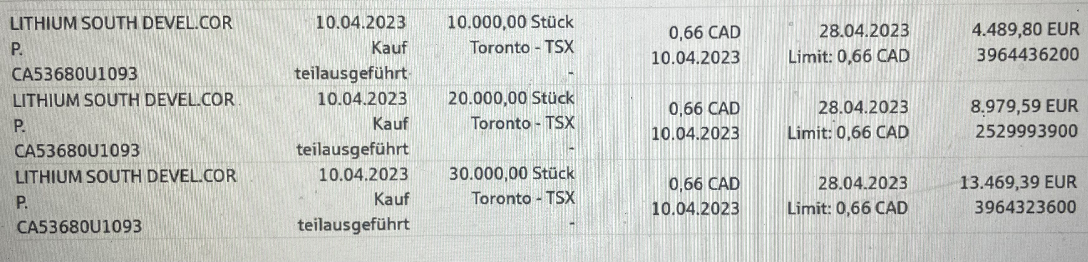 Lithium South Development Aktie (LIS) Aktienkurs » CA53680U1093